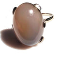 Vintage French 18K Gold Cabochon Ring – 6g Solid Gold Eagle Head – Size 5.5