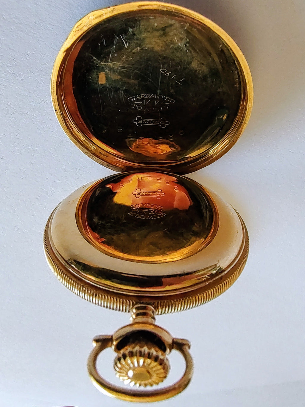 Antique 1908 Elgin Pocket Watch – 14K Gold U.S. Assay Hunting Case – Original Presentation Box
