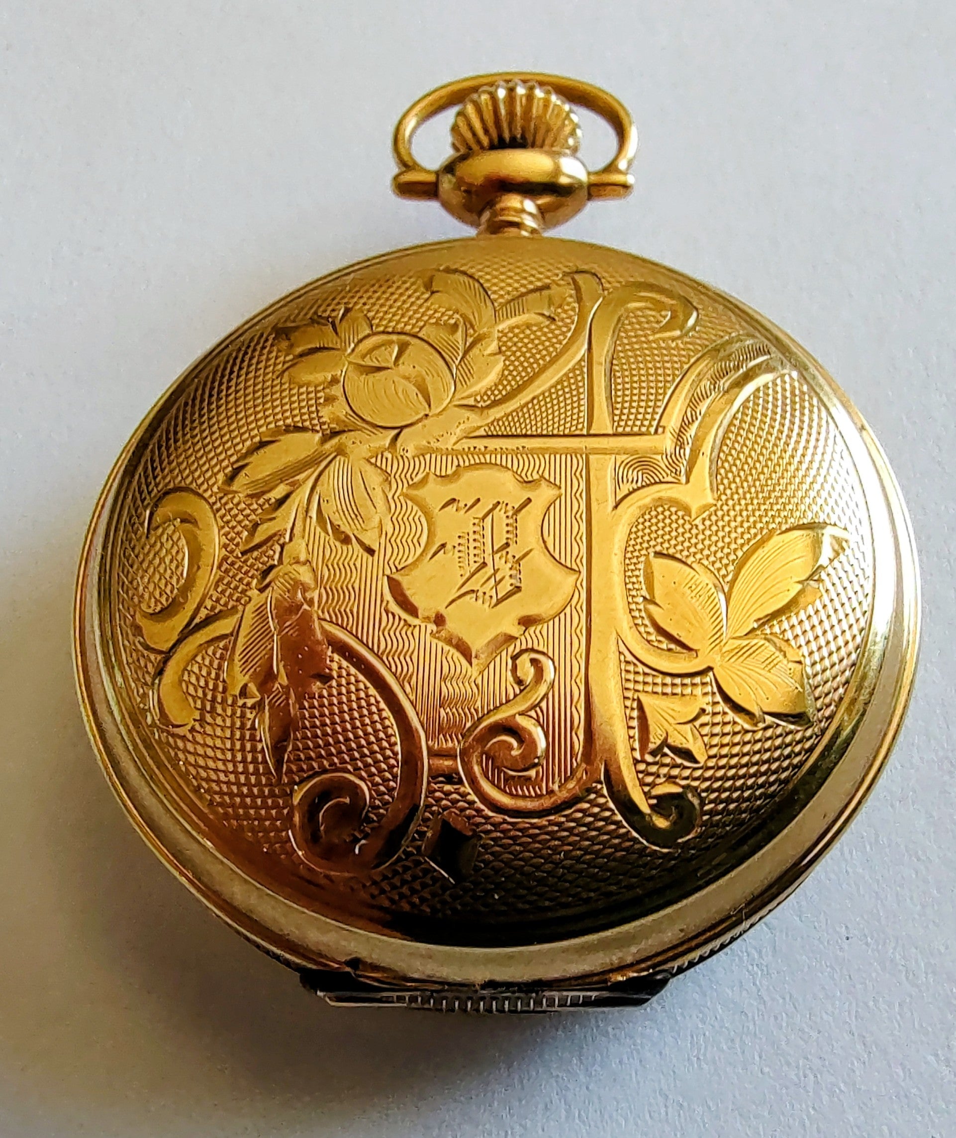 Antique 1908 Elgin Pocket Watch – 14K Gold U.S. Assay Hunting Case – Original Presentation Box